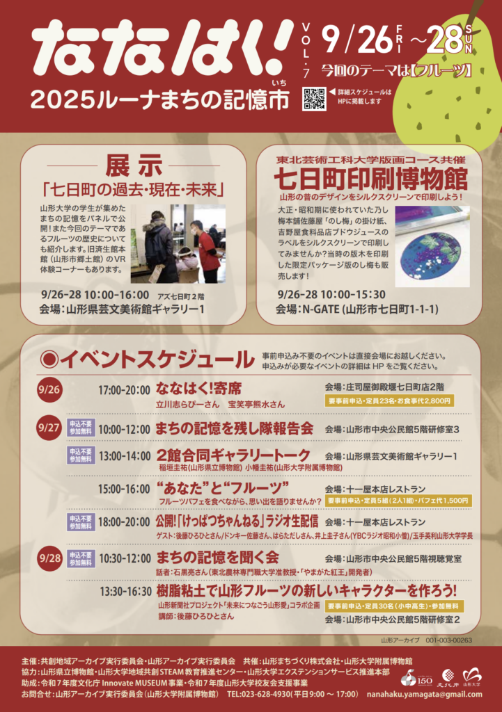 ななはく！vol.7　2025ルーナまちの記憶市　映像収録・配信